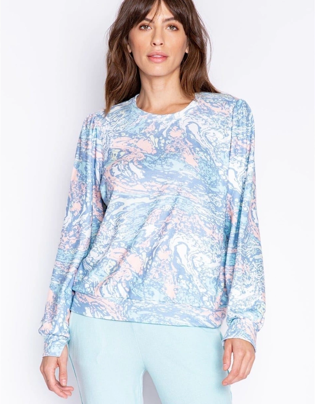 Pj Salvage Women's Multi Salv Tie Die Watercolour Shirt - Size: 10