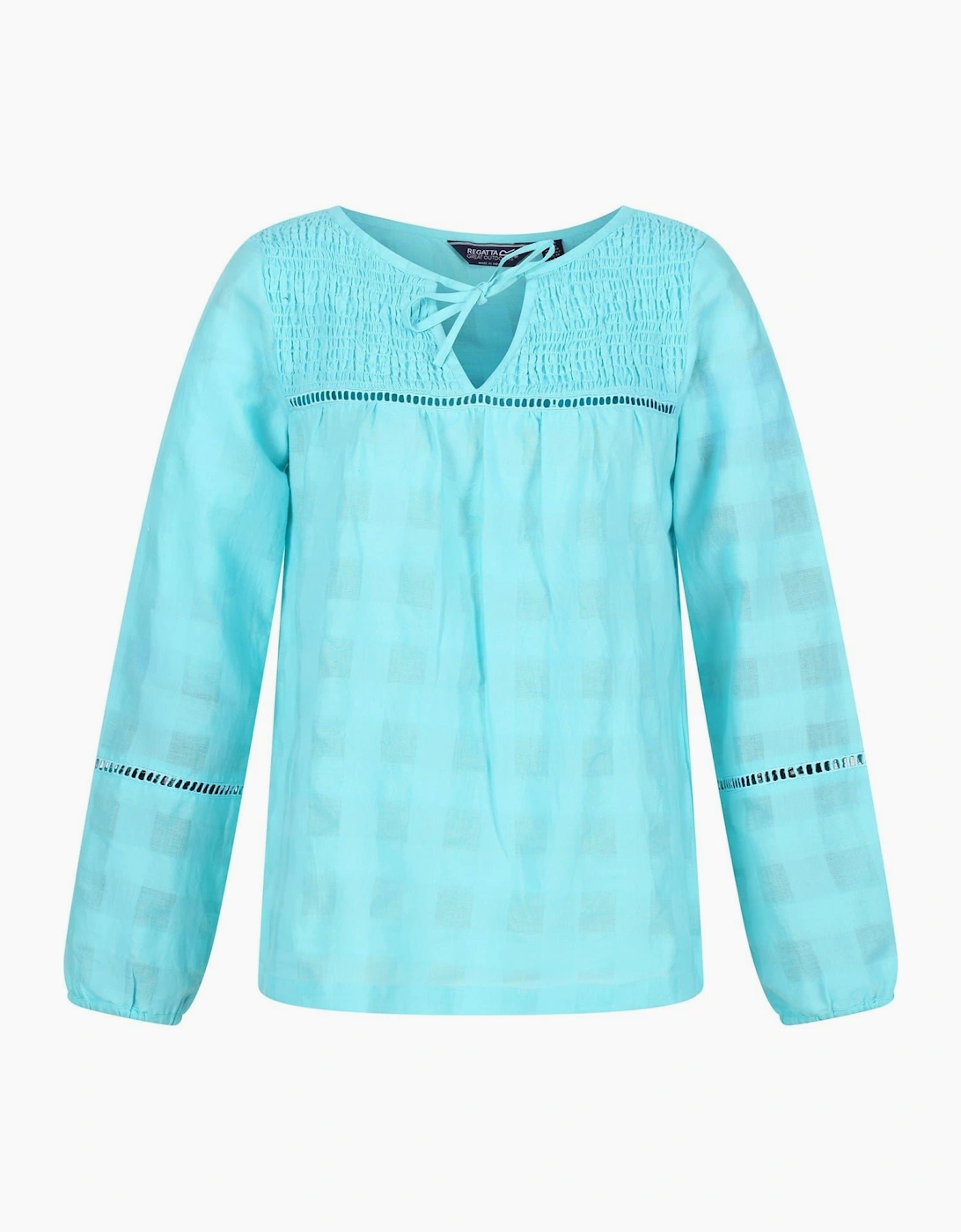 Calluna V-Neck Long Sleeve Peasant Blouse