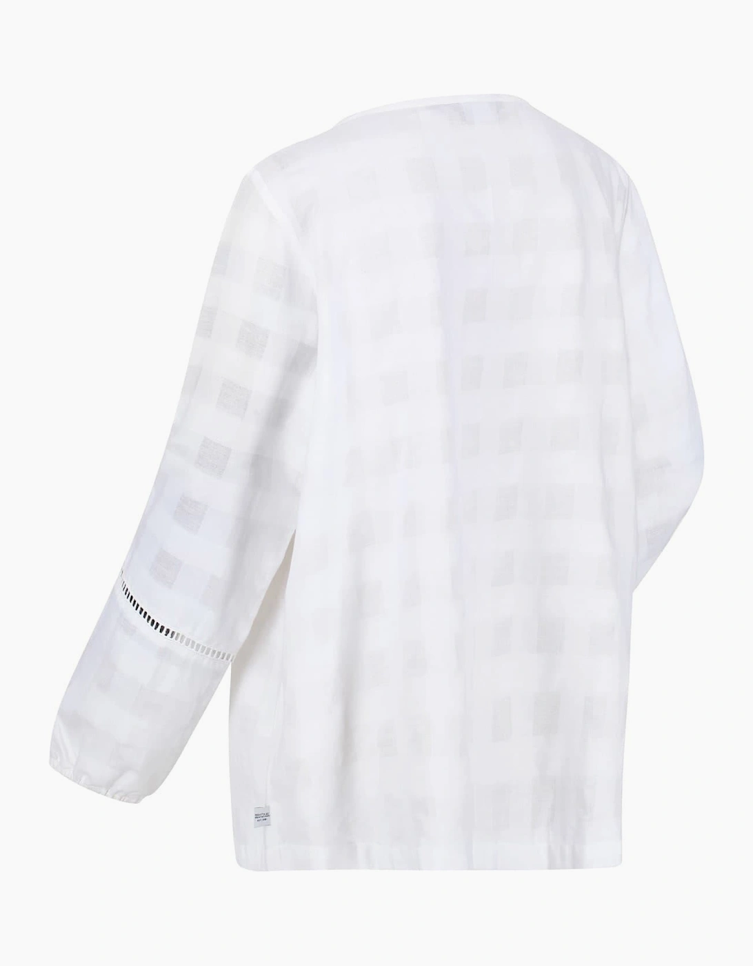 Calluna Keyhole Neck Long Sleeve Peasant Blouse