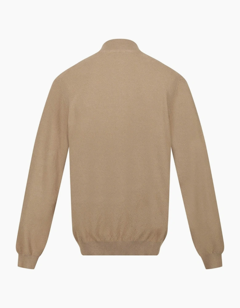 Keaton Zip Neck Long Sleeve Sweater