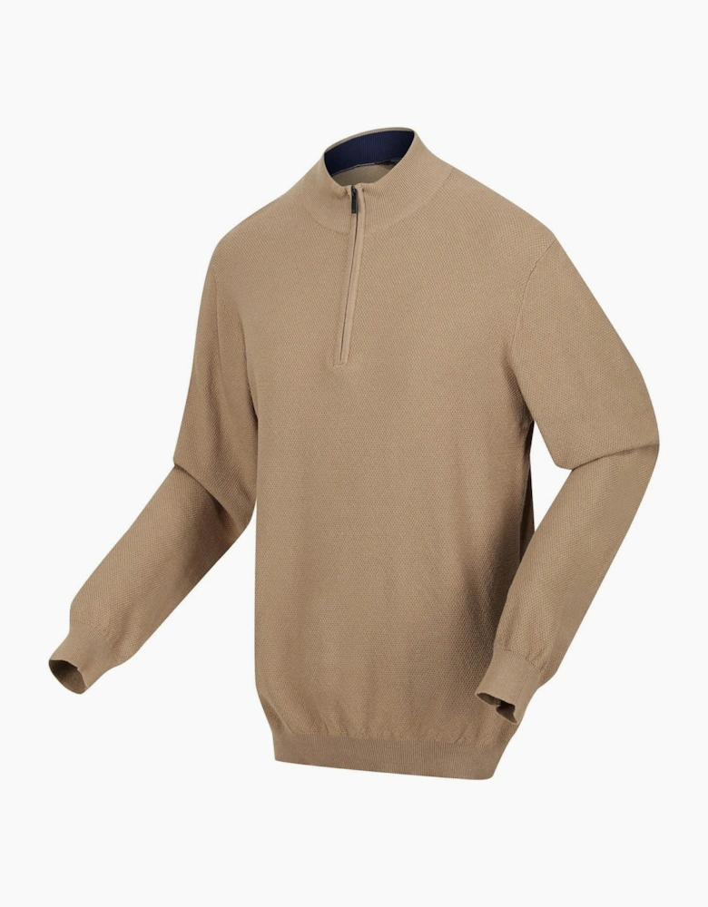 Keaton Zip Neck Long Sleeve Sweater