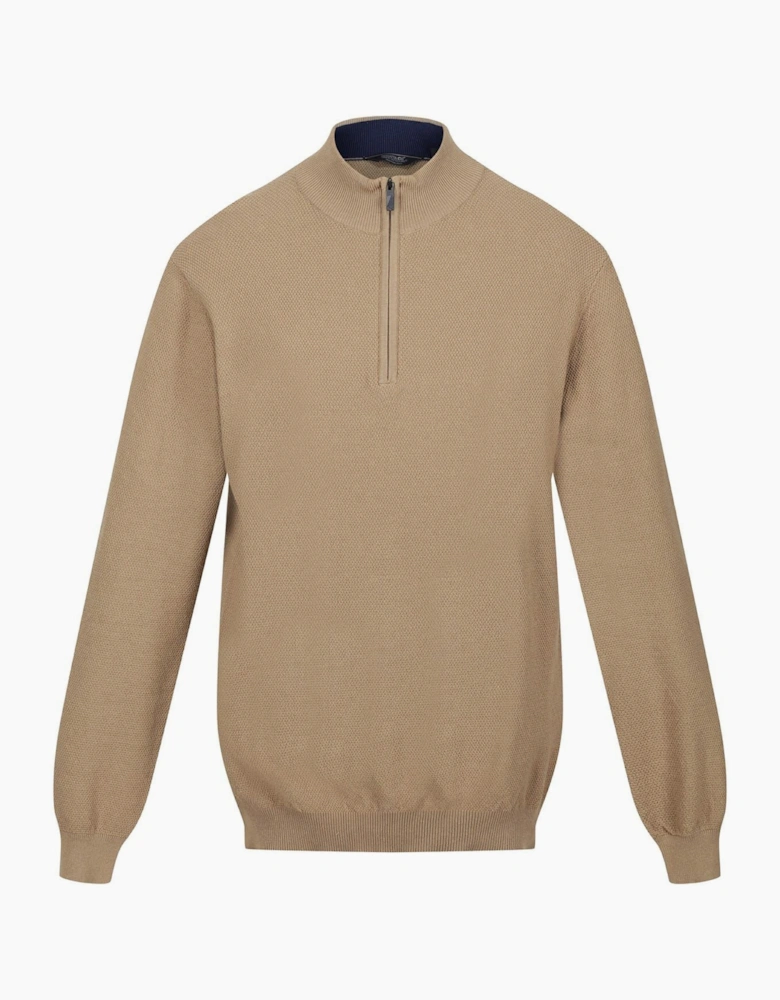 Keaton Zip Neck Long Sleeve Sweater