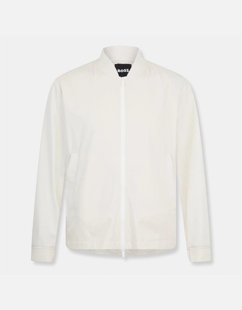 Solid Patterned Bomber Jacket with Fitted Cuff