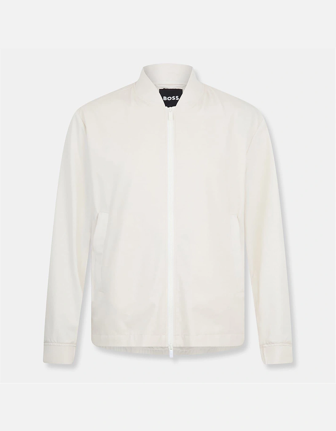 Solid Patterned Bomber Jacket with Fitted Cuff, 2 of 1