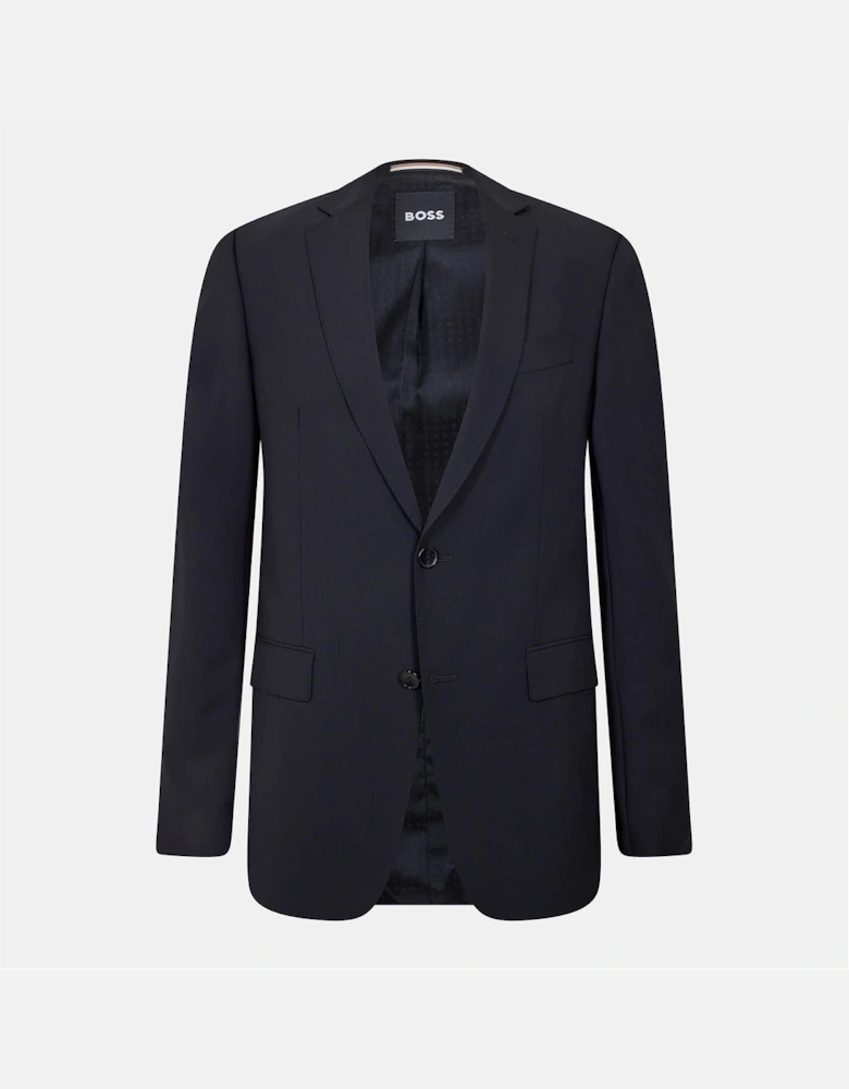 Solid Patterned Single Button Notch Collared Blazer