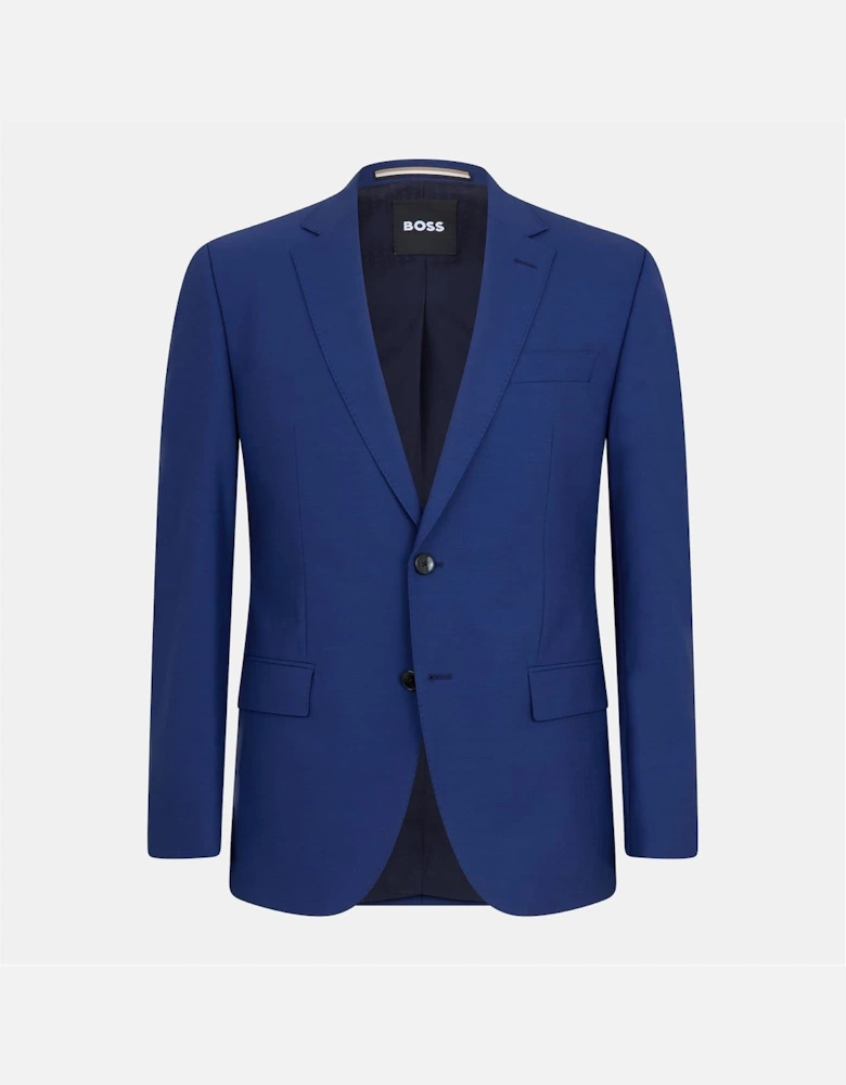 Solid Patterned Lapel Collared Suit Jacket with Flap Pocket