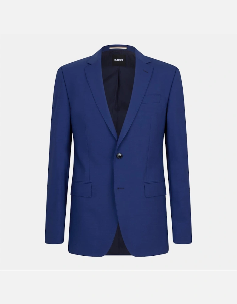 Solid Patterned Single Button Notch Collared Blazer