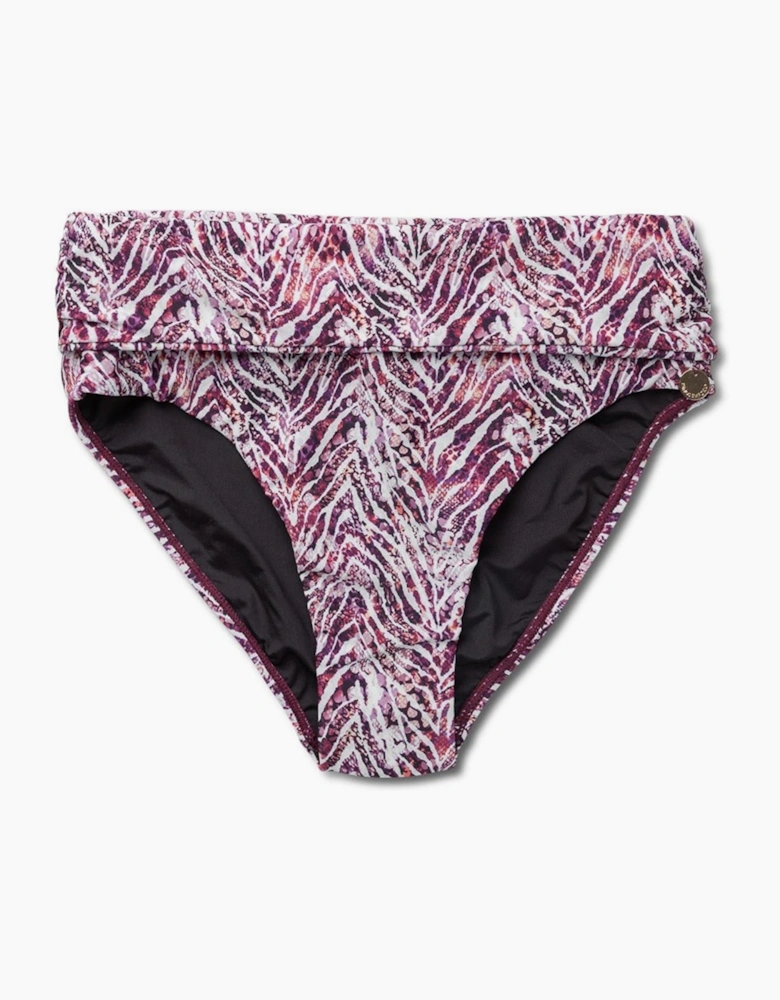 Zebra Pattern Bikini Brief