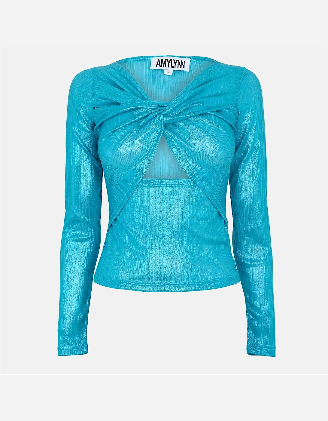 Slim Fit V-Neck Long Sleeve Top