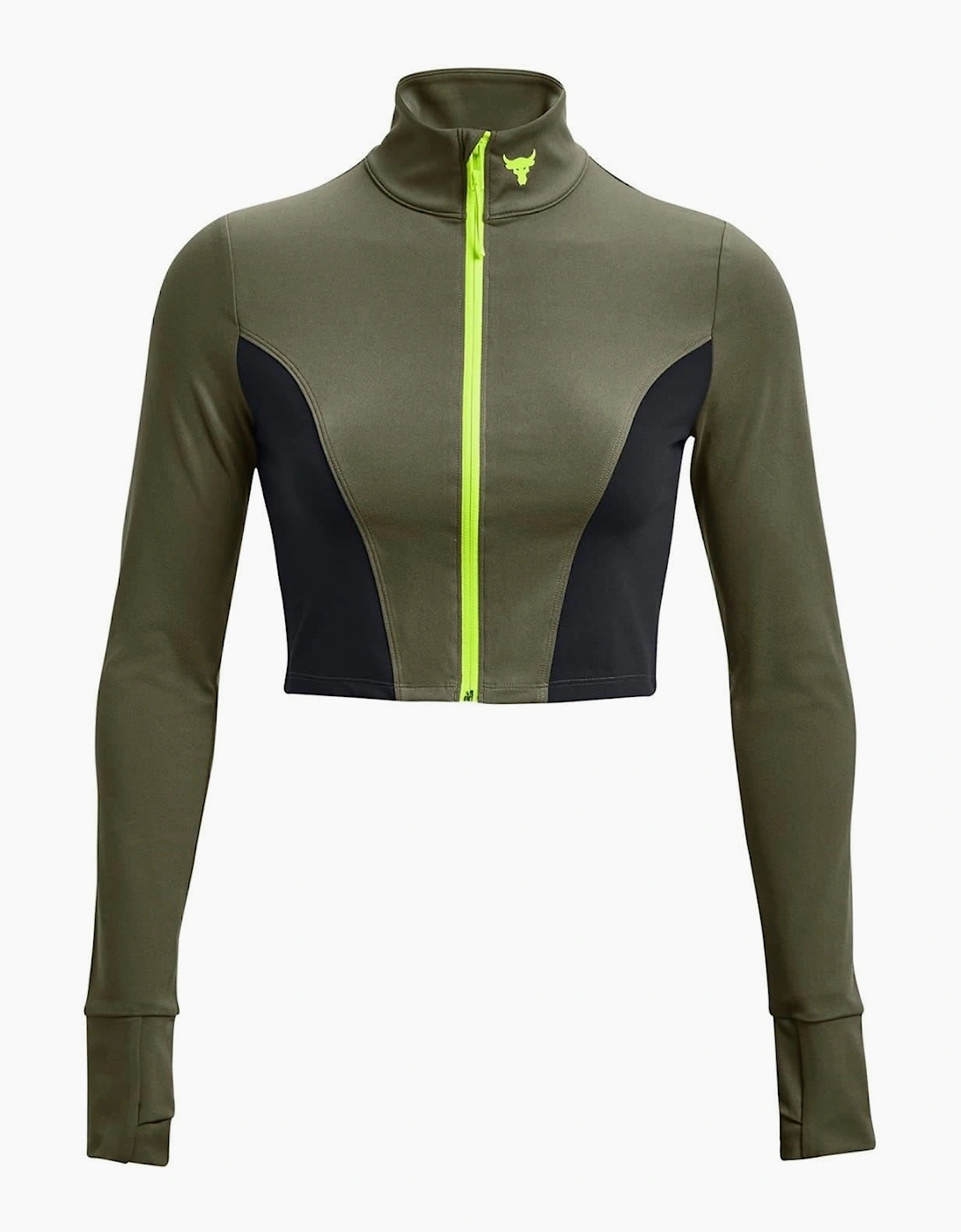 Womens Project Rock Cropped Gym Jacket, 7 of 6
