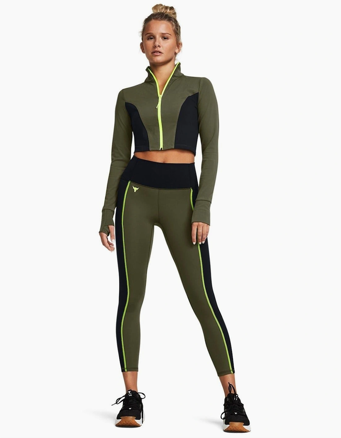Womens Project Rock Cropped Gym Jacket