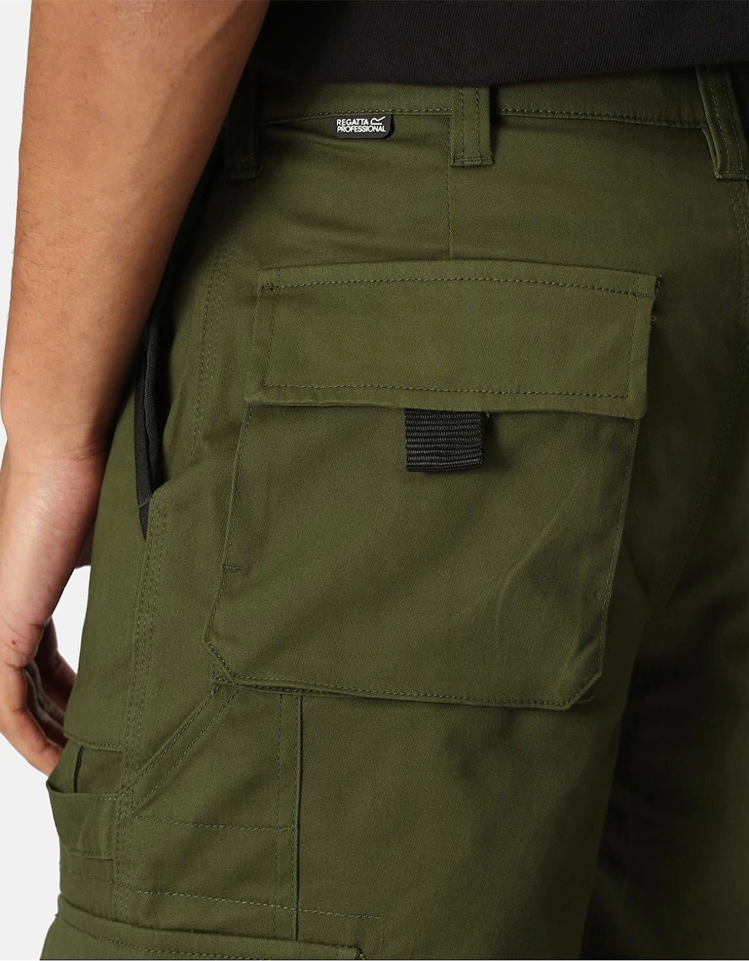 Regatta Men's Utility Reinforced -Pocket Work Shorts - Khaki - 30 - Image 4