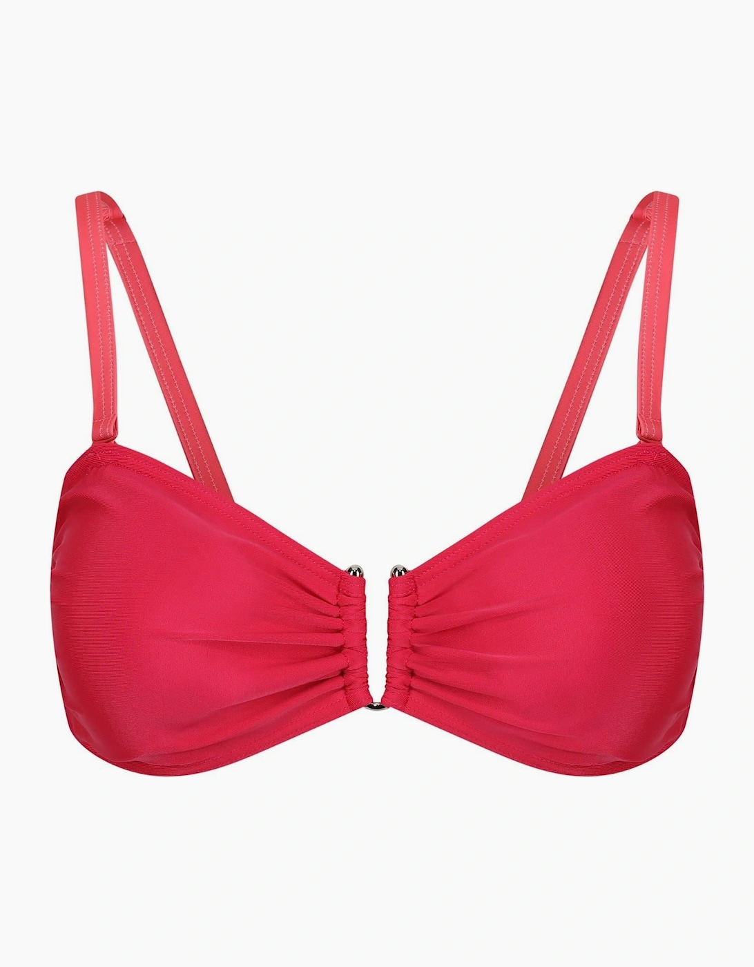 Aceana Solid Patterned Bikini Top