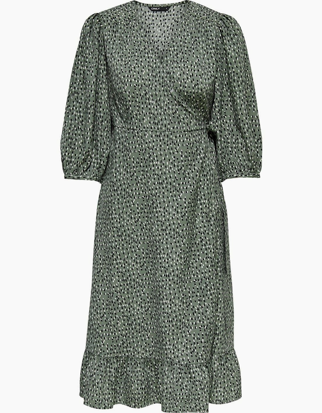 Olivia V-Neck Midi Wrap Dress