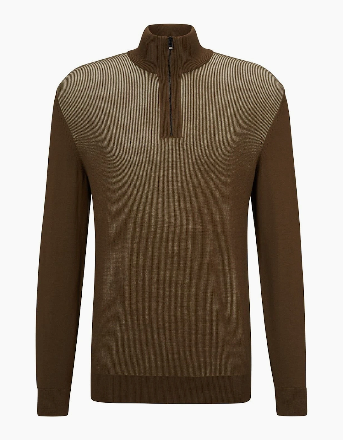 Funnel Neck Long Sleeve Regular Fit Sweater, 2 of 1