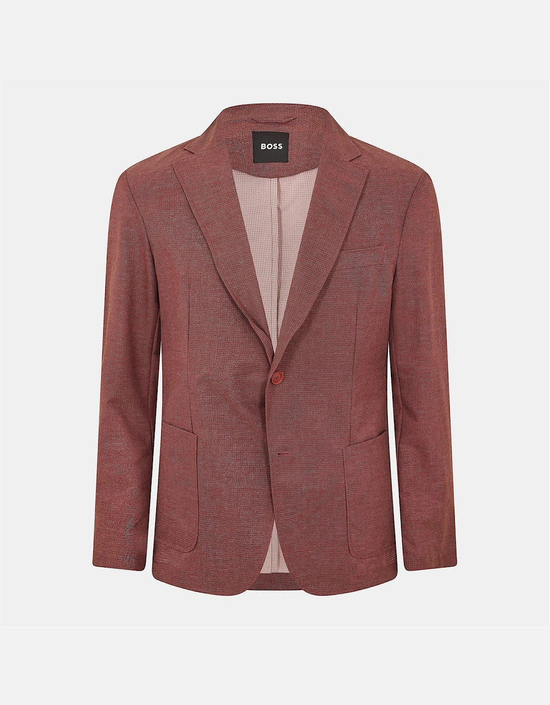 Solid Patterned Lapel Collared Blazer, 2 of 1