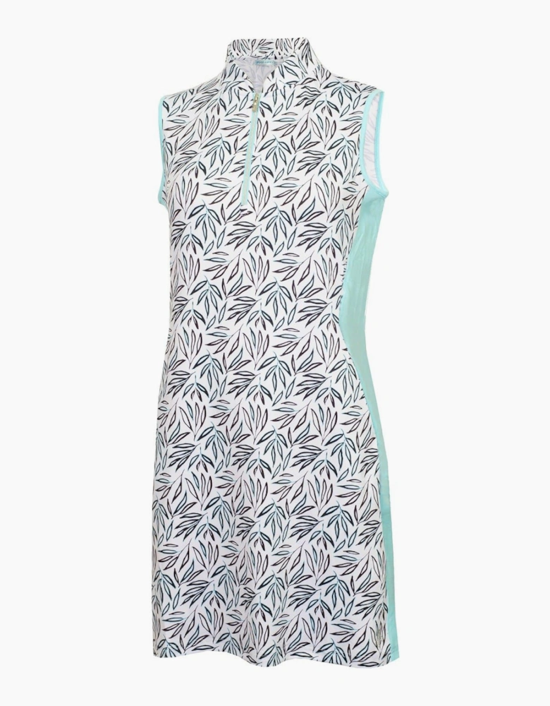 G Zip Neck Knee Length Shift Dress