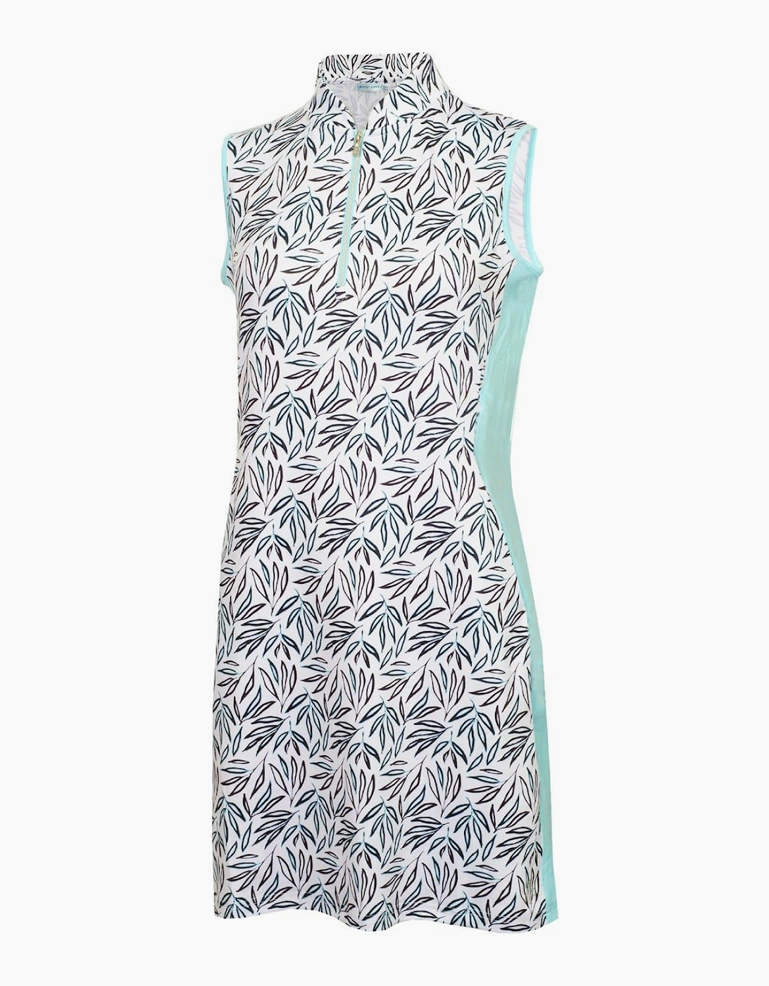 G Zip Neck Knee Length Shift Dress