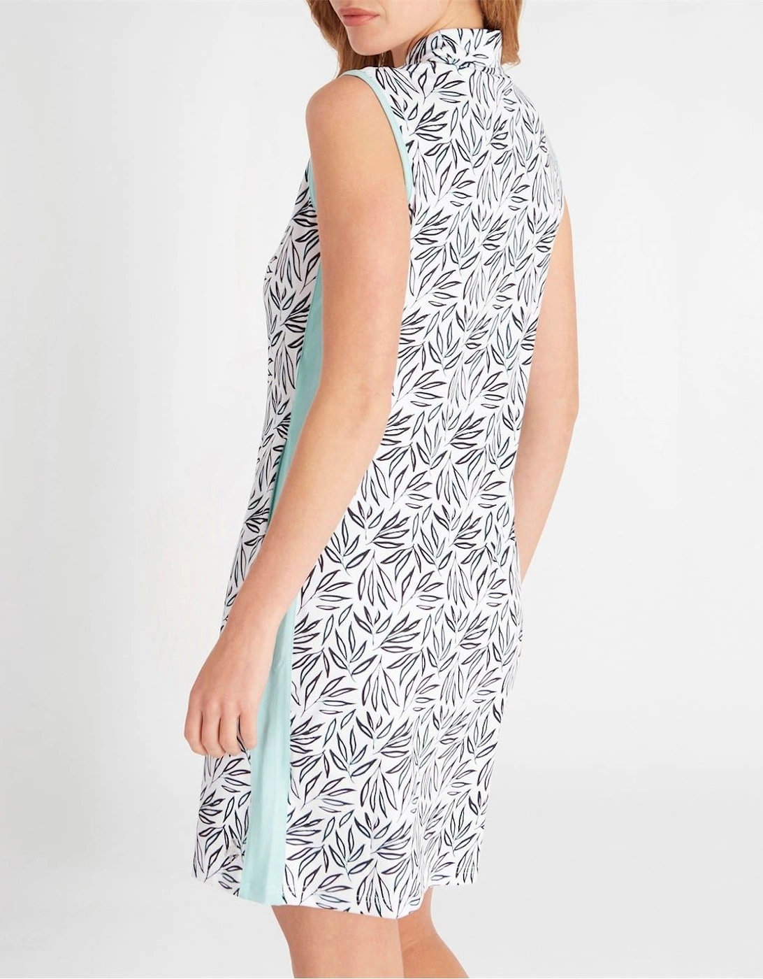 G Zip Neck Knee Length Shift Dress