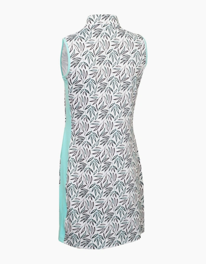 G Zip Neck Knee Length Shift Dress