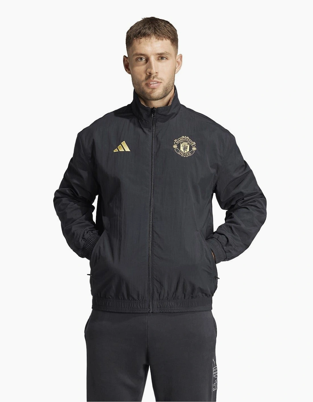 MUFC Marble Patterned Anorak Jacket with Pockets