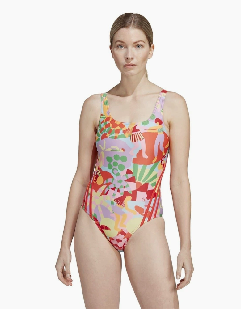 Womens Graphic Farm Swimsuit