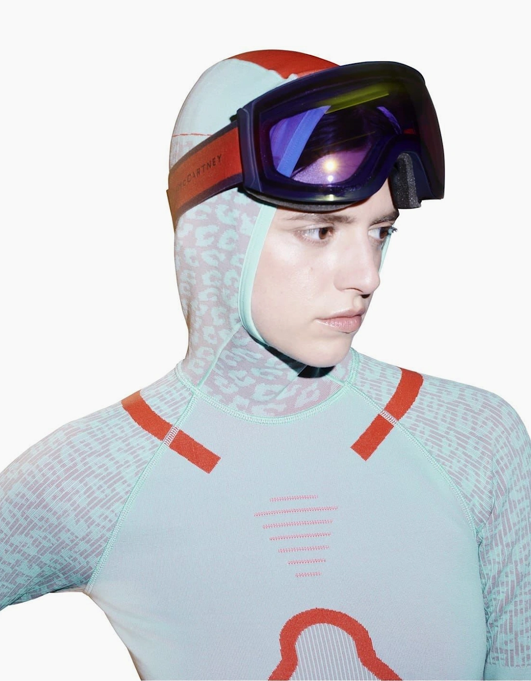 Funnel Neck Raglan Sleeve Tech Sweatshirt