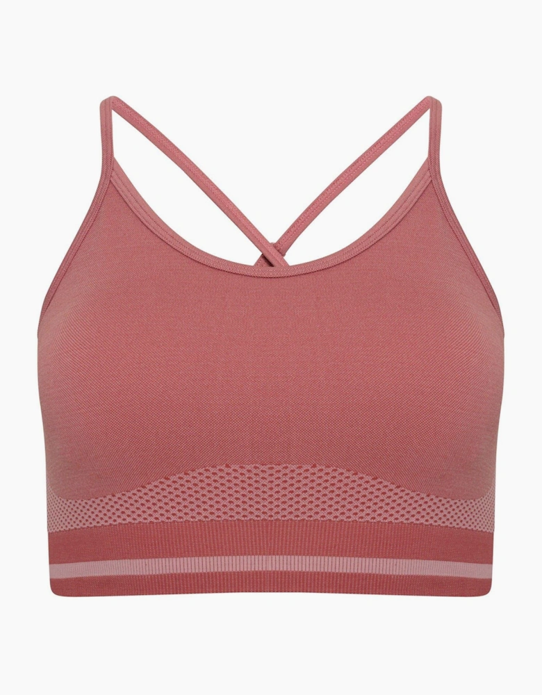 Snug Fit Spaghetti Strap Cropped Bra