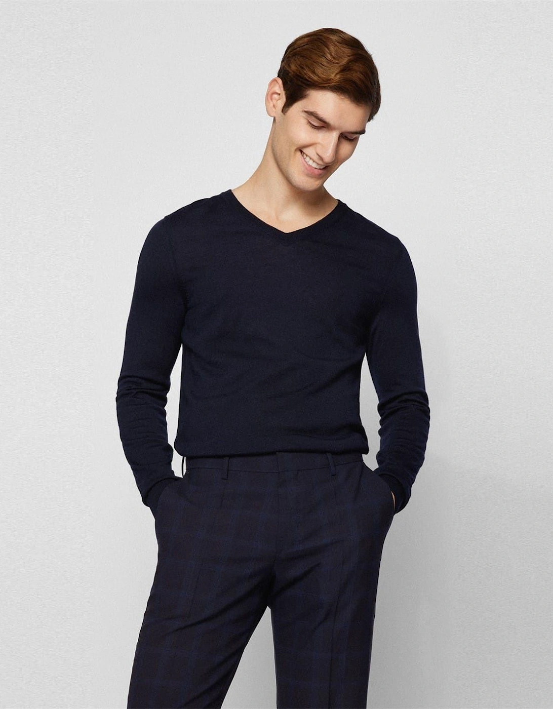 V-Neck Long Sleeve Regular Fit Sweater