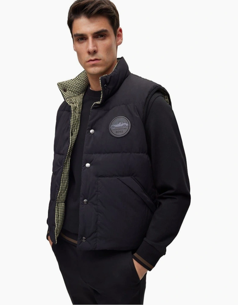 Solid Patterned Regular Fit Gilet