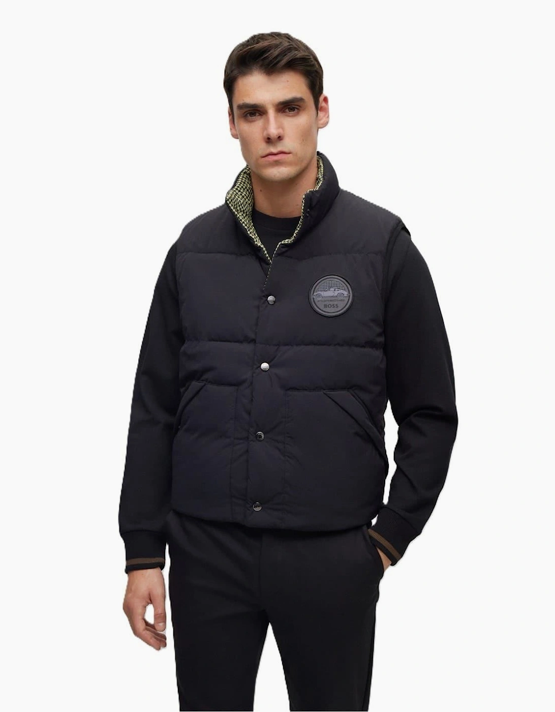 Solid Patterned Regular Fit Gilet, 5 of 4