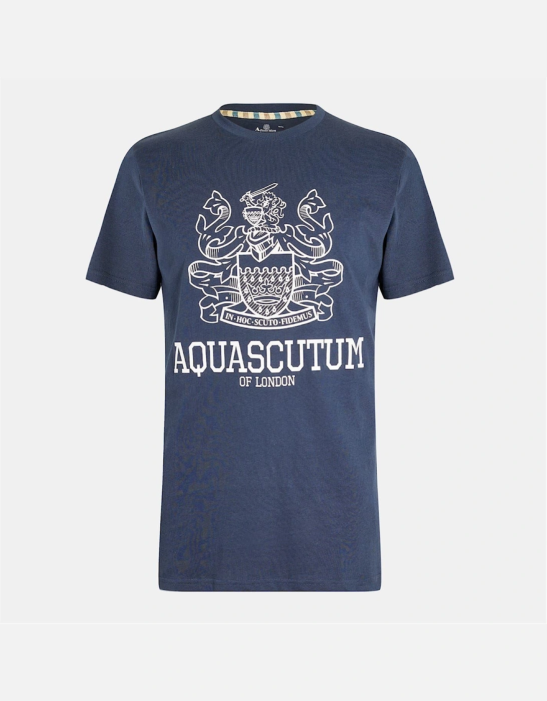 Logo Print Regular Fit Crew Neck T-Shirt