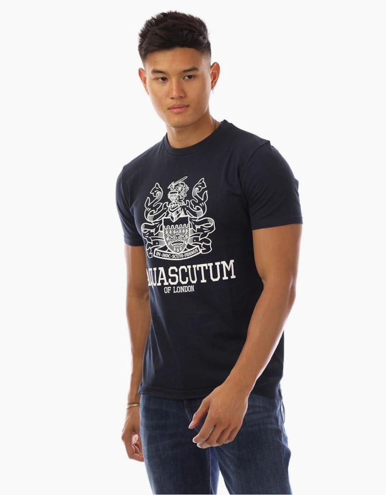 Logo Print Regular Fit Crew Neck T-Shirt