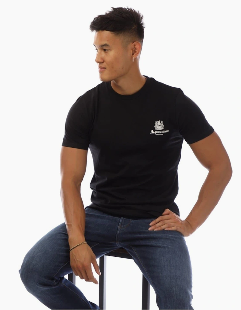 Logo Print Regular Fit Crew Neck T-Shirt