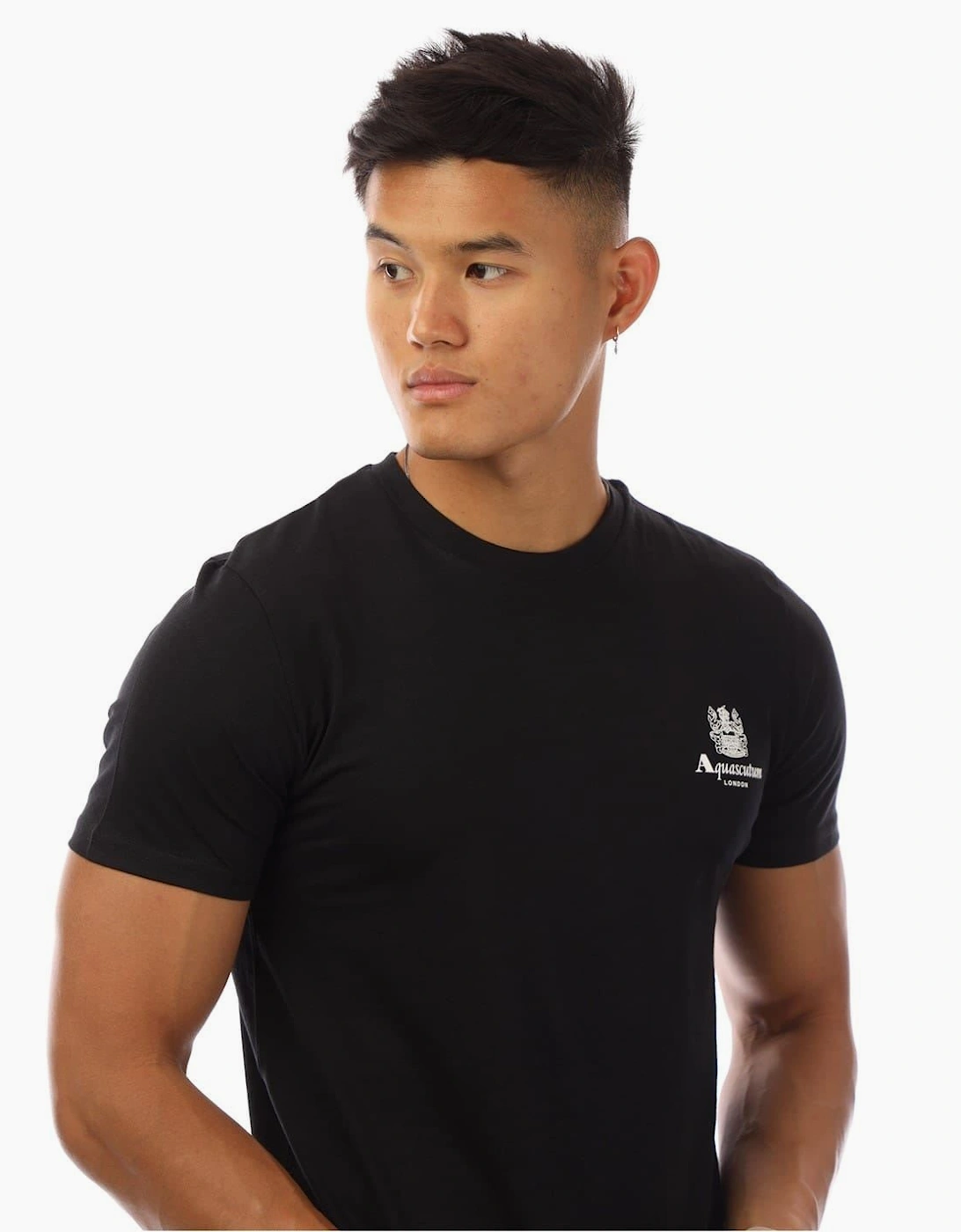 Logo Print Regular Fit Crew Neck T-Shirt