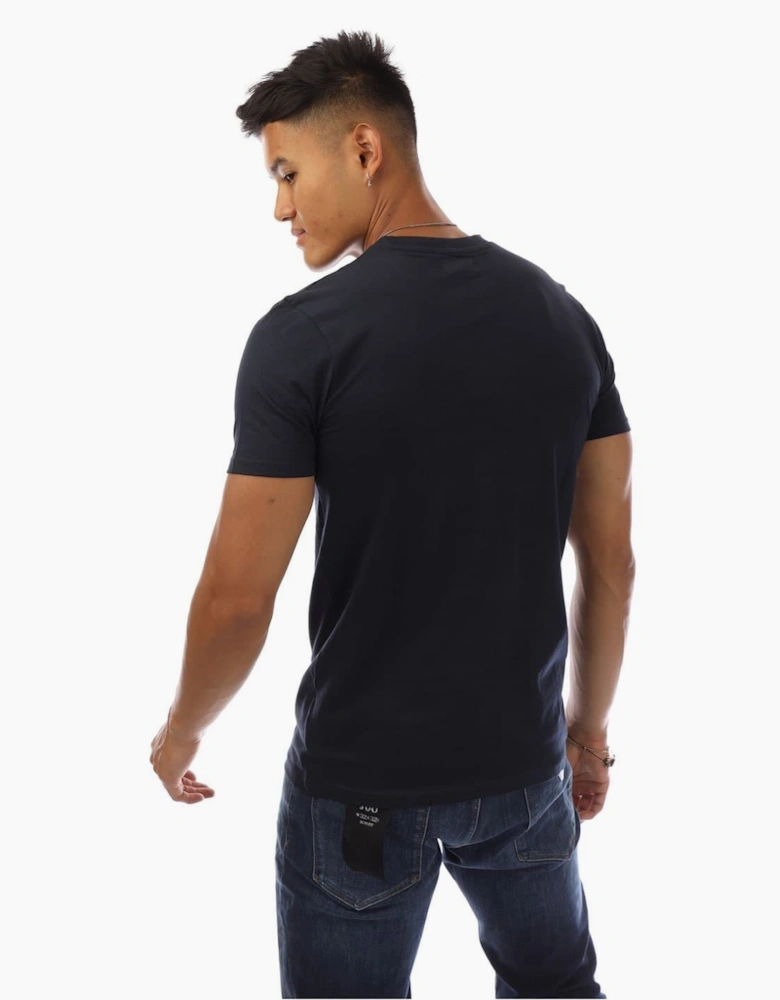 Logo Print Regular Fit Crew Neck T-Shirt