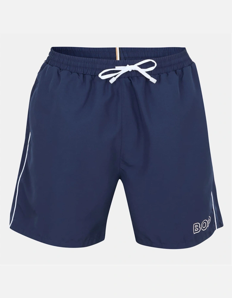 Solid Patterned Starfish Swim Short