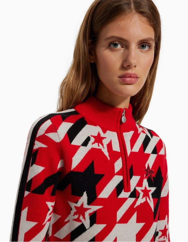 Zip Neck Long Sleeve Regular Fit Sweater