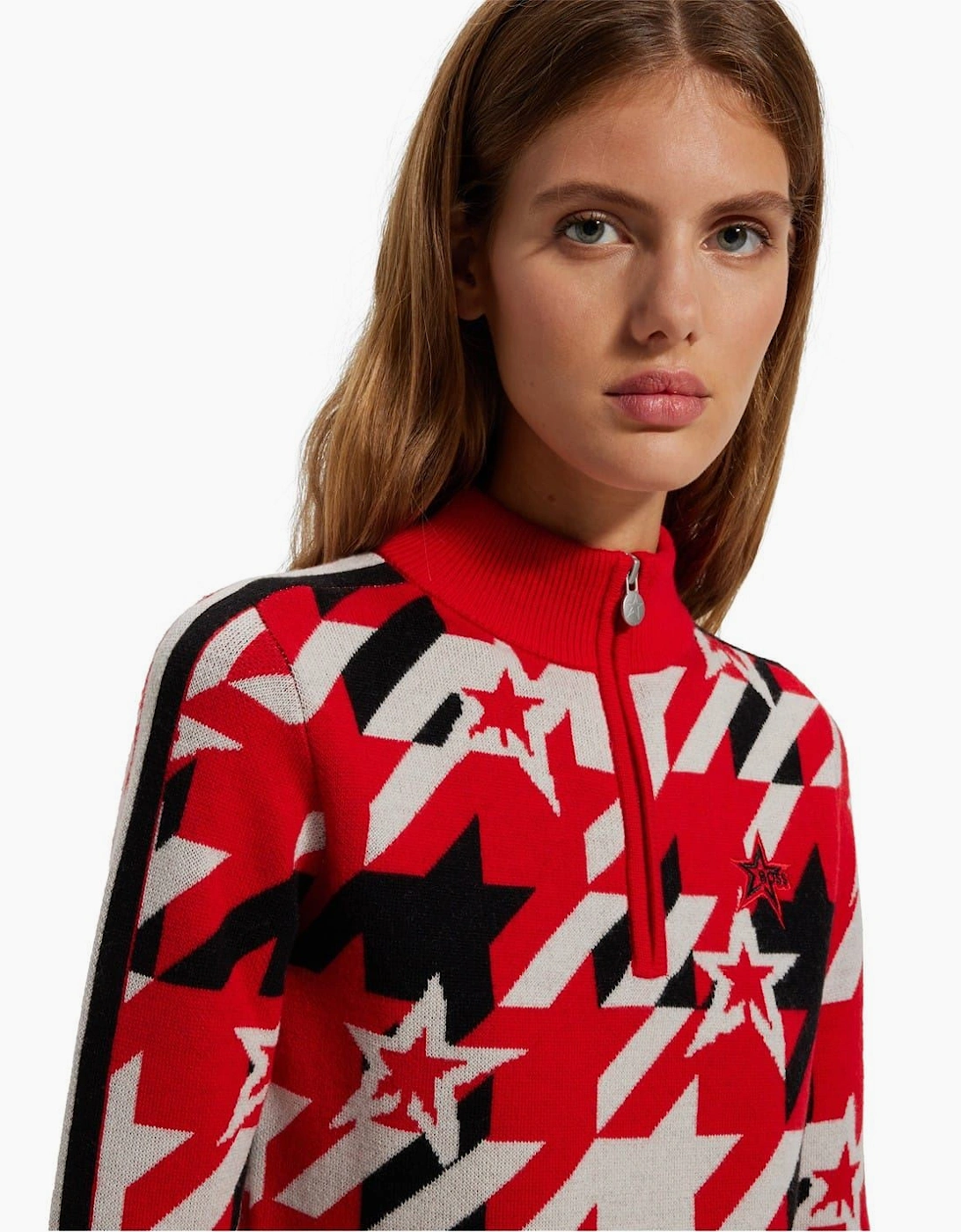 Zip Neck Long Sleeve Regular Fit Sweater