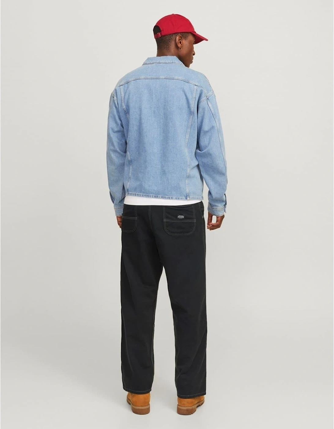 Owen Solid Patterned Wide Leg Pants