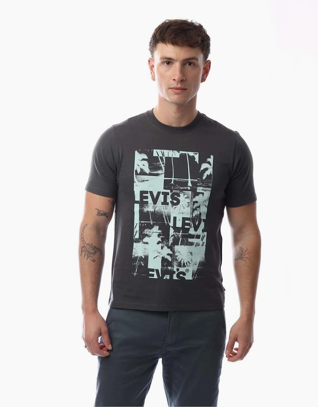 Graphic Crew Neck Short Sleeve Relaxed Fit T-Shirt