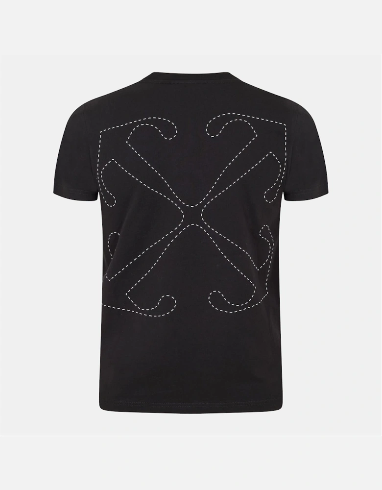 Stitch Slim Fit Crew Neck Short Sleeve T-Shirt