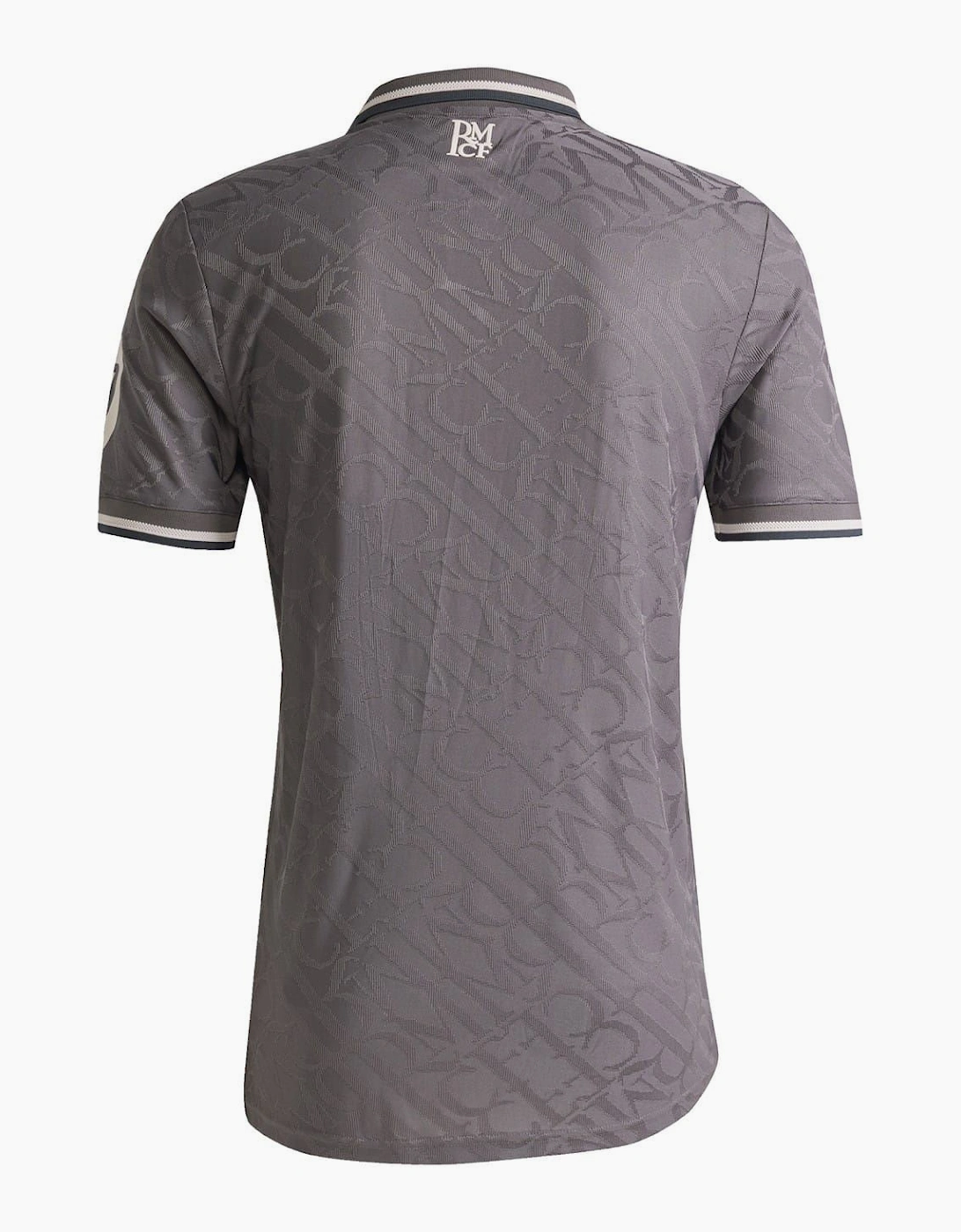 Three Bar Logo Collared Neck Short Sleeve Jersey Shirt