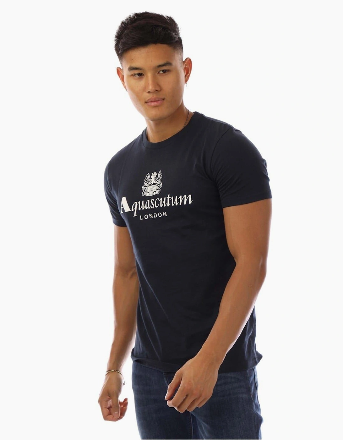 Logo Print Regular Fit Crew Neck T-Shirt, 5 of 4