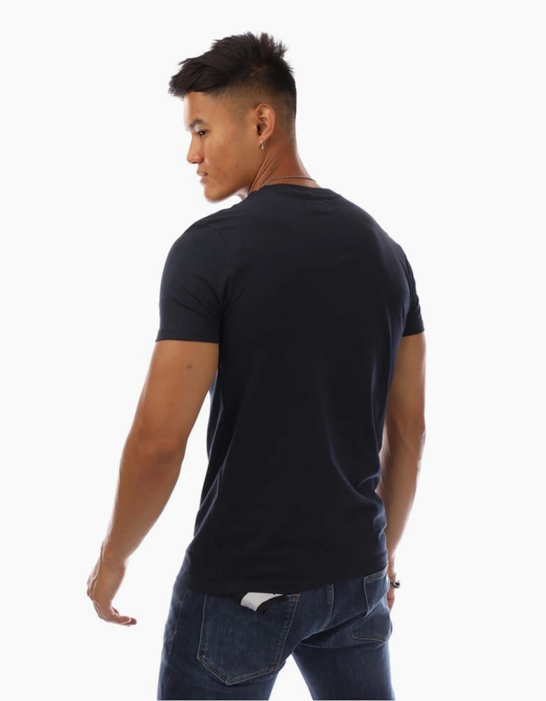 Logo Print Regular Fit Crew Neck T-Shirt