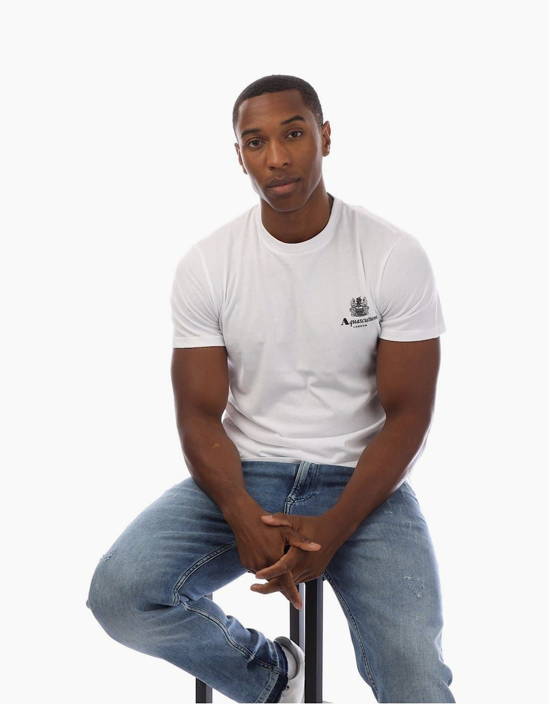 Regular Fit Logo Print Crew Neck T-Shirt