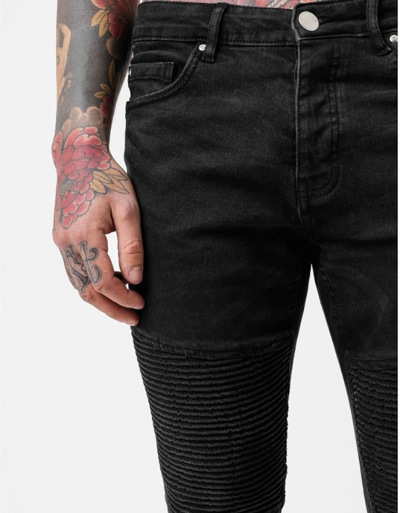 Biker Jean Black
