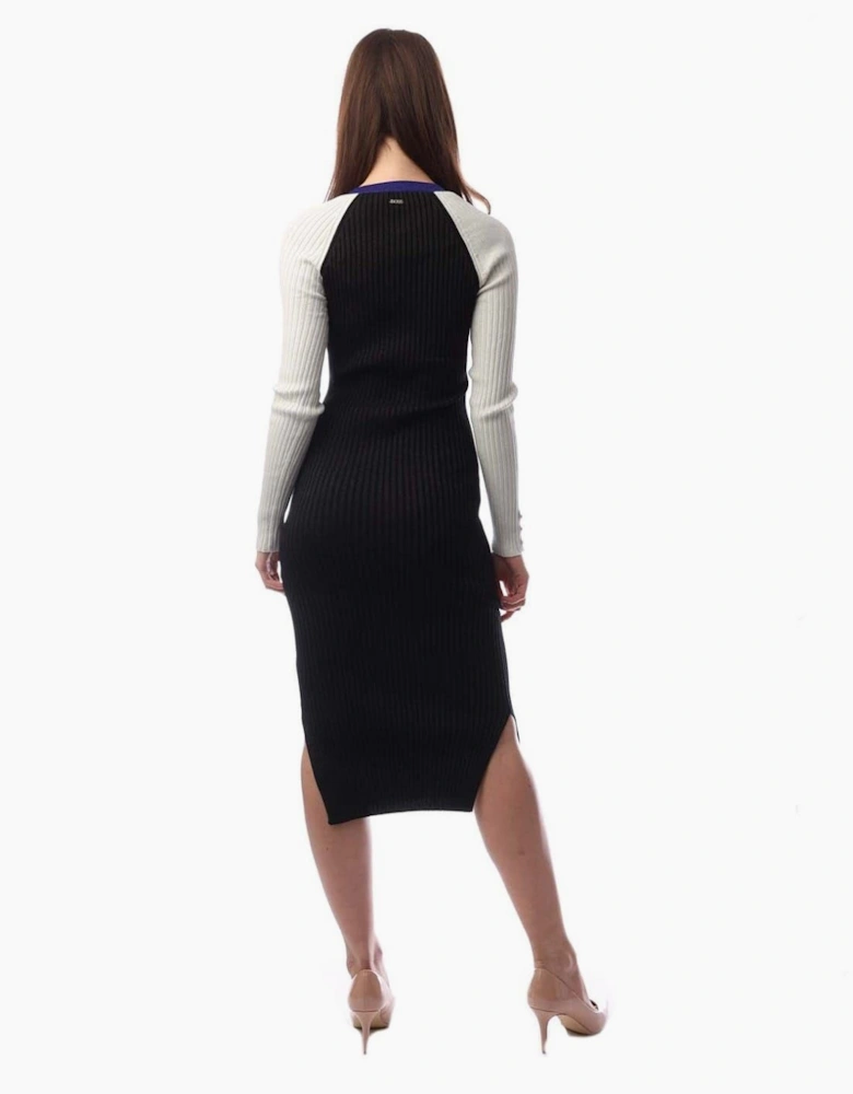 Long Sleeve Knitted Bodycon Dress