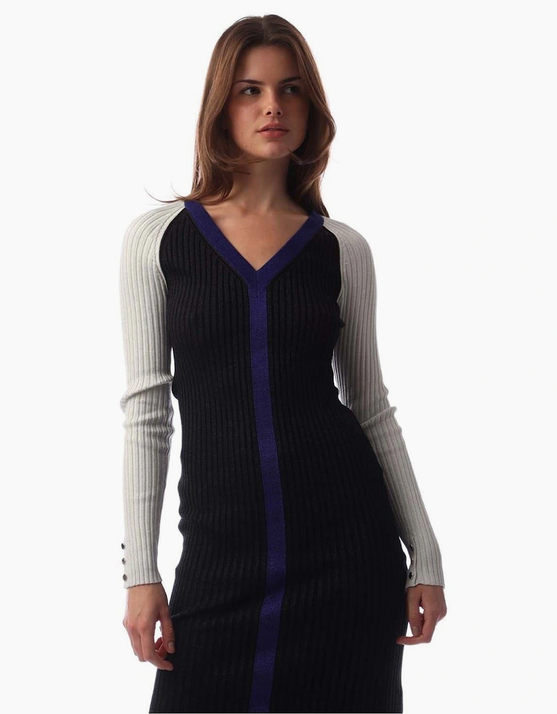 Long Sleeve Knitted Bodycon Dress