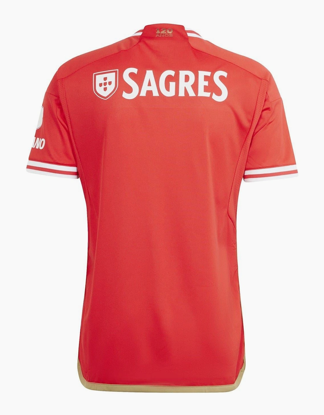 Benfica Three Bar Logo Raglan Sleeve V-Neck T-Shirt